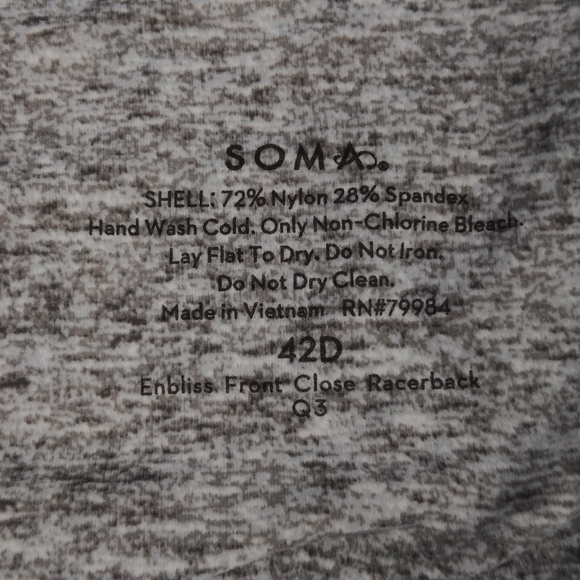 Soma Enbliss Front Close Racerback Bra - Picture 3 of 7